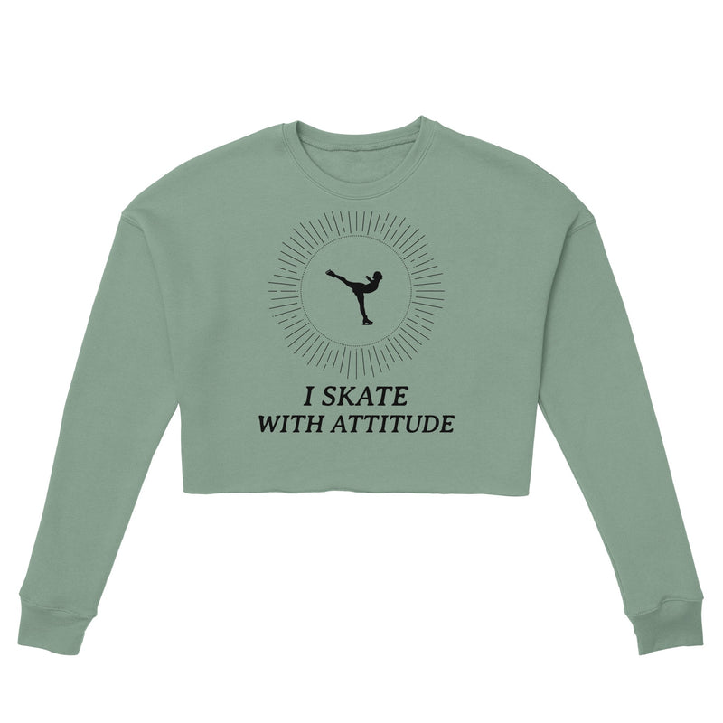 ATTITUDE Women's Cropped Sweatshirt | Bella + Canvas 7503