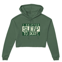 SKIP SLEEP Women's Cropped Hoodie | Bella + Canvas 7502