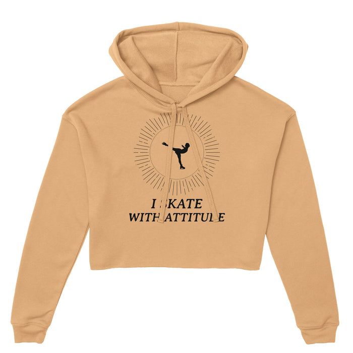 ATTITUDE Women's Cropped Hoodie | Bella + Canvas 7502